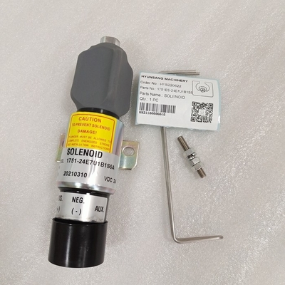 24V Stop Solenoid Valve 1751ES-24E7U1B1S5 3865274 For E70B E320 E200B