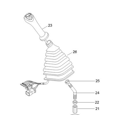 Excavator Parts Joystick XKAY-01428 LH XKAY-01429 RH Handle Assy For R250LC9 R290LC9