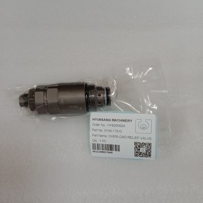 صمام تخفيف ضغط أجزاء حفارة هيونسانغ 31N6-17510 لحفارات هيونداي R210LC-7 R220-7