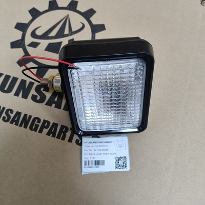 Hyunsang Excavator Parts LAMP ASSY WORK 421-06-23350 For GD555, HD325, HD405, HD465, HD605